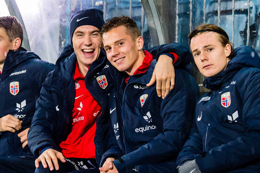 Kristian Thorstvedt, Johan Hove and Gaute Vetti of Norway