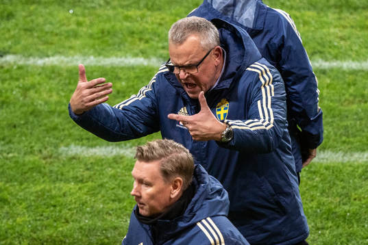 Janne Andersson, head coach reacts