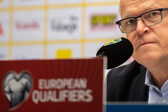 Janne Andersson, head coach of Sweden