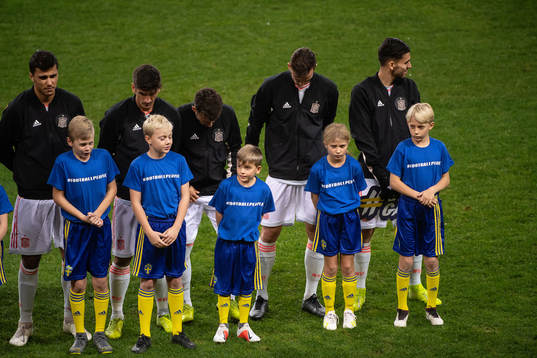 Rodri, Gerard Moreno, Juan Bernat, Fabian Ruiz and Dani