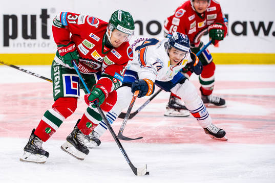 Frölundas Nicklas Lasu och Växjös Emil Pettersson