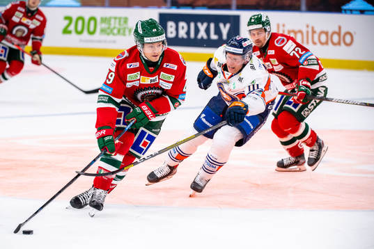 Frölundas Rhett Rakhshani och Växjös Richard Gynge