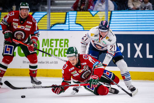 Frölundas Samuel Fagemo och Växjös Filip Cederqvist