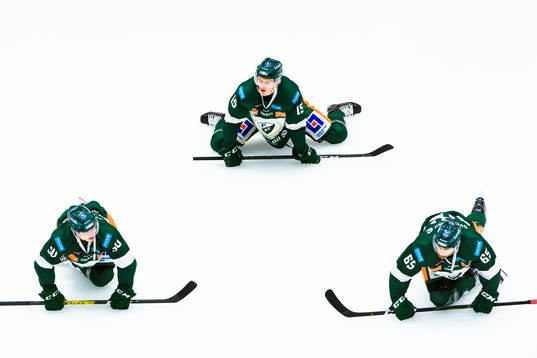Färjestads Sebastian Erixon, Gustav Rydahl och Vojtech