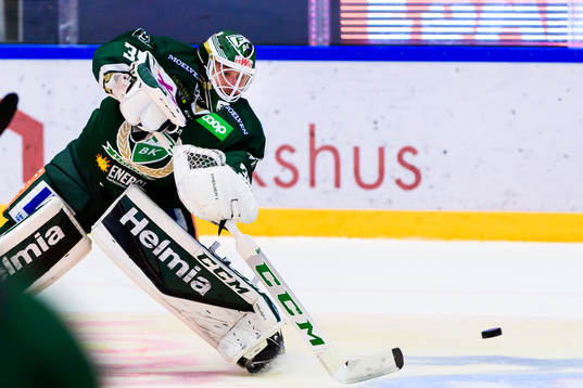 Färjestads målvakt Markus Svensson