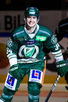 Färjestads Michael Lindqvist jublar
