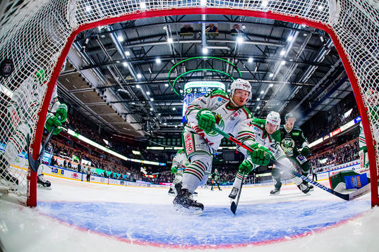 Rögles Daniel Bertov och Hampus Gustafsson ser på när en