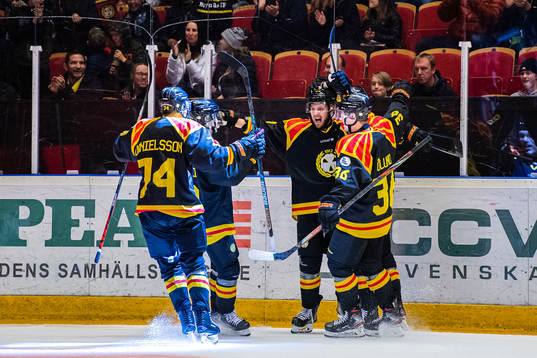 Brynäs Jacob Blomqvist jublar