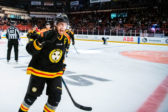 Brynäs Anton Rödin jublar