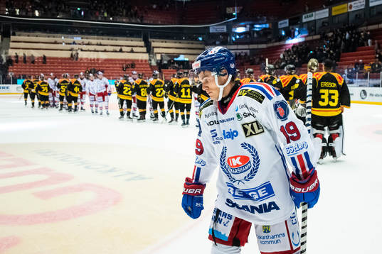 Oskarshamns Tyler Kelleher deppar
