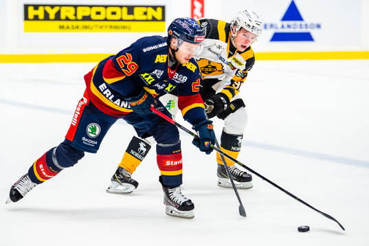 Djurgårdens Sebastian Strandberg och Skellefteås Rickard
