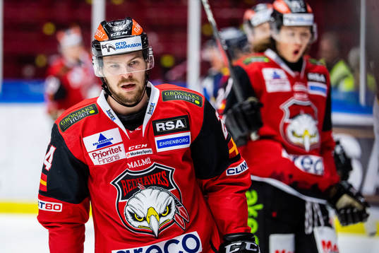 Malmö Redhawks Emil Molin deppar