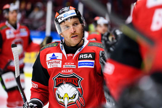 Malmö Redhawks Frederik Storm jublar