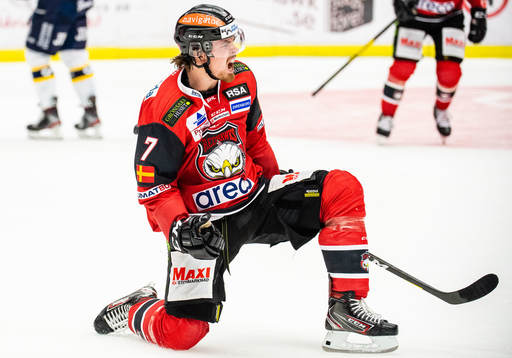 Malmö Redhawks Marcus Björk jublar