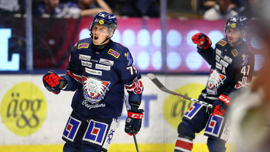 Linköpings Patrik Lundh jublar