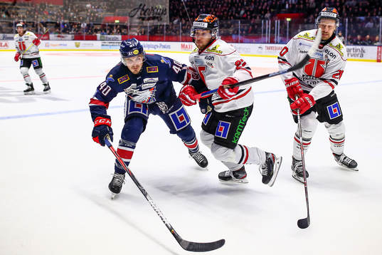 Linköpings Adam Lelewka, Örebros Jonathan Andersson och