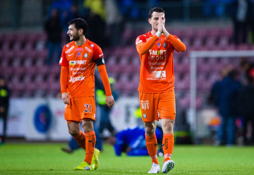 AFC Eskilstunas Jesper Björkman jublar
