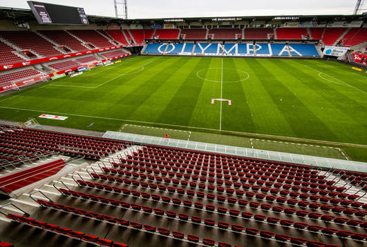 Vy över läktarna på Olympia