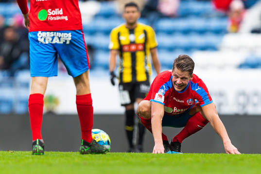 Helsingborgs Fredrik Liverstam deppar