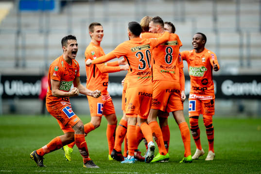 under fotbollsmatchen i Superettan mellan GAIS och Varberg