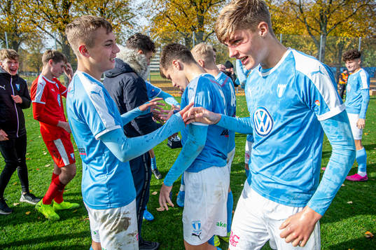 Malmös spelare jublar