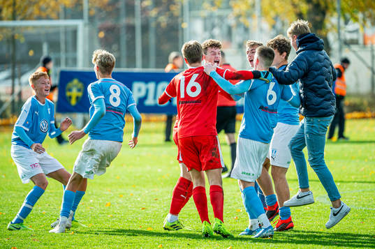 Malmös spelare jublar