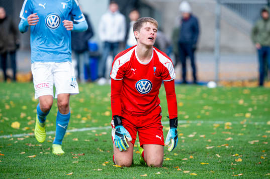 Malmös målvakt Dante Eriksson deppar