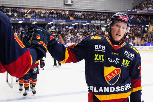 Djurgårdens Kalle Östman jublar