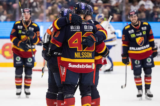 Djurgårdens spelarna jublar