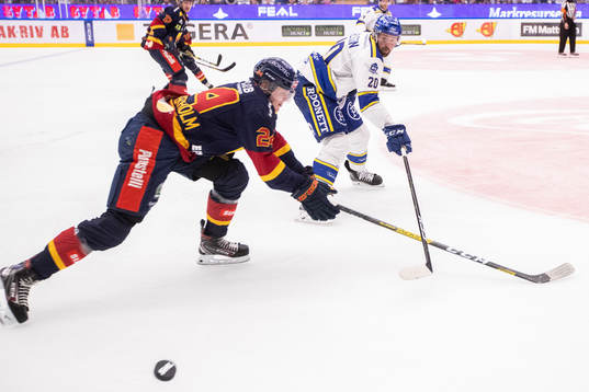 Djurgårdens Erik Walli-Walterholm och Leksands Mattias