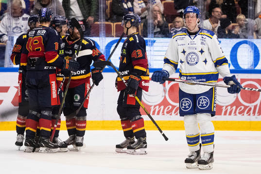 Djurgårdens spelarna jublar