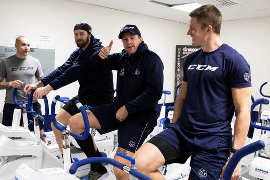 Leksands Mattias Karlsson och Jonas Ahnelöv och Martin