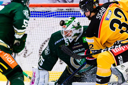 Färjestads målvakt Arvid Holm