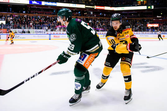 Färjestads Linus Johansson och Luleås Einar Emanuelsson