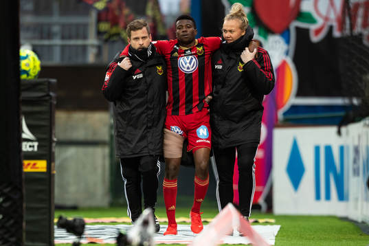 Östersunds Kalpi Wilfried Ouattara utgår skadad