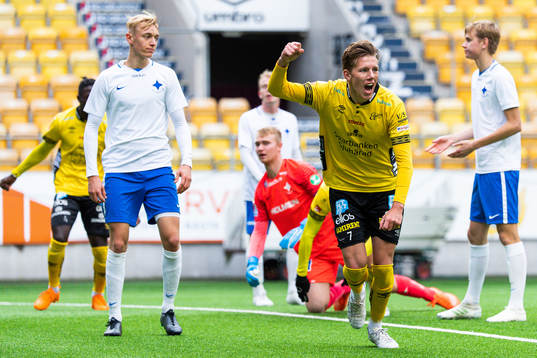 Elfsborgs Noah Söderberg jublar