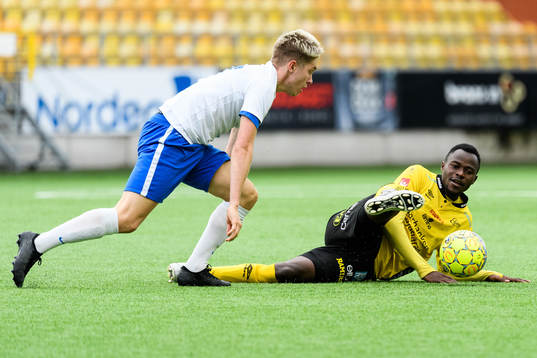 Elfsborgs Prince Isaac Kouame och IFK Norrköpings Jonatan