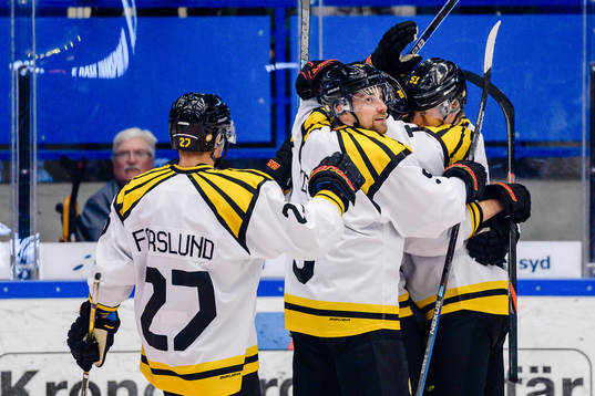 Brynäs spelare jublar