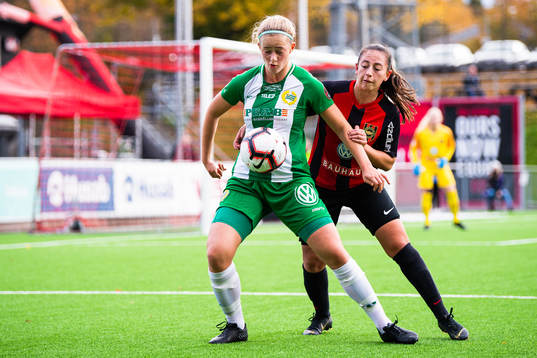Hammarbys Filippa Graneld och Brommapojkarnas  Lovisa