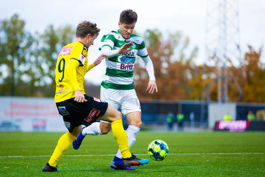Mjällbys Joel Nilsson och Västerås Boris Ljevar