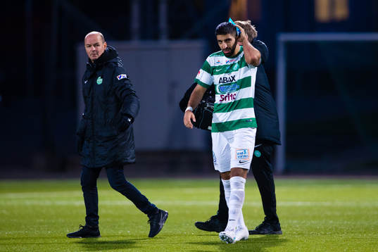 Västerås Sean Sabetkar med en skada