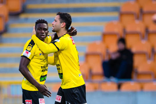 Mjällbys Bubacarr Jobe jublar