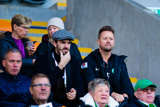 Västerås players manager Robin Blommé och tränare Peter