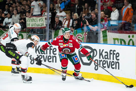 Malmö Redhawks Adam Ollas Mattsson, Malte Setkov och