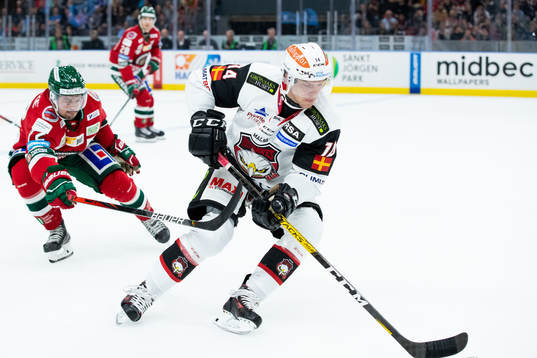 Frölundas Patrik Carlsson och Malmö Redhawks Carl-Johan