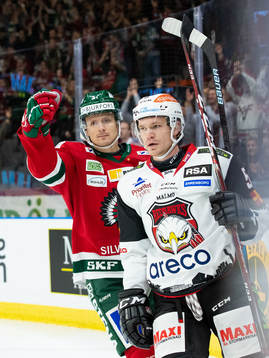 Frölundas Nicklas Lasu jublar