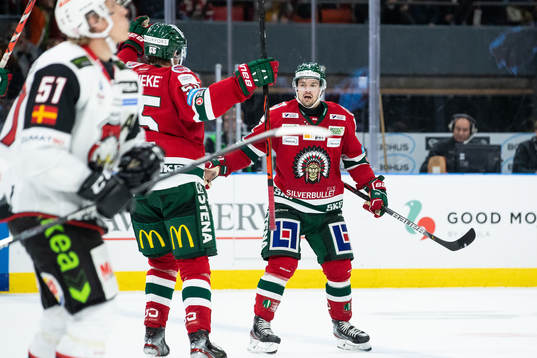 Frölundas Patrik Carlsson jublar