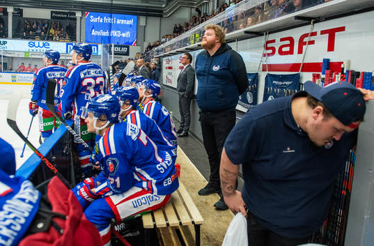 Oskarshamns tränare Håkan Åhlund samt Oskarshamns