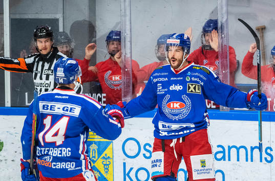 Oskarshamns Simon Després jublar med Pontus Netterberg