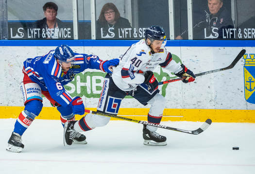 Oskarshamns Jesper Dahlroth och Linköpings Adam Helewka